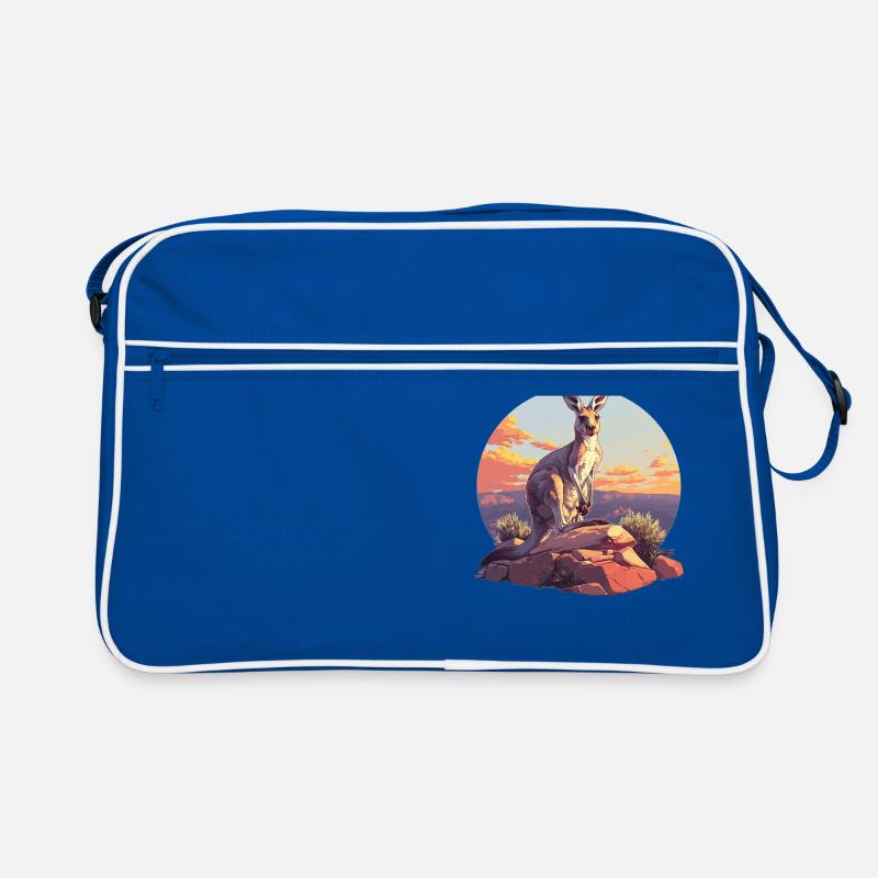 Kängurus Känguru Retro Tasche