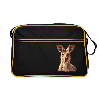Kangourous Kangourou - Sac Retro - noir/or - Devant