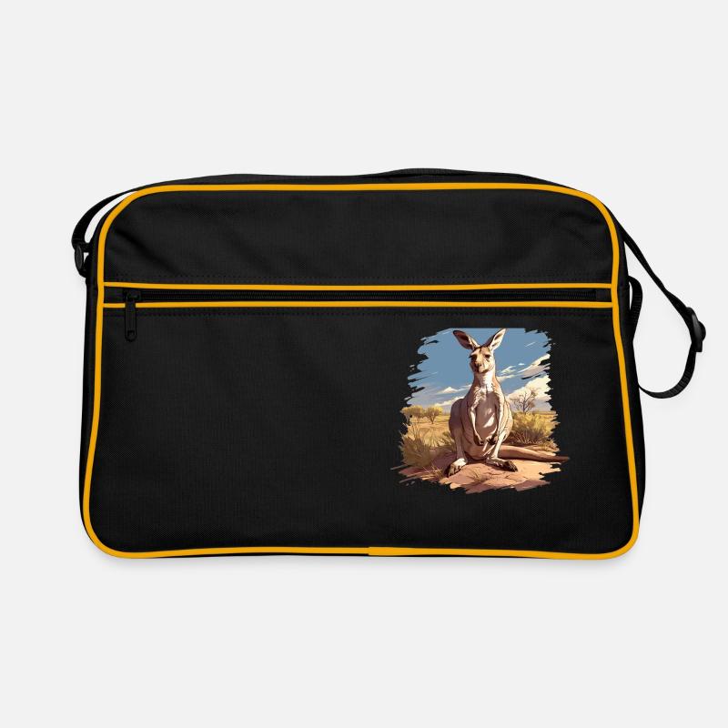 Kängurus Känguru Retro Tasche
