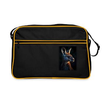 Kangourous Kangourou - Sac Retro - noir/or - Devant