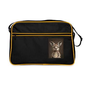 Kangourous Kangourou - Sac Retro - noir/or - Devant