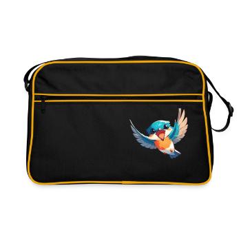 Martin-pêcheur Martin-pêcheur - Sac Retro - noir/or - Devant