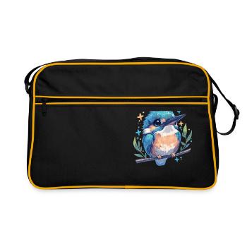 Martin-pêcheur Martin-pêcheur - Sac Retro - noir/or - Devant