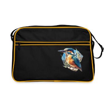Martin-pêcheur Martin-pêcheur - Sac Retro - noir/or - Devant