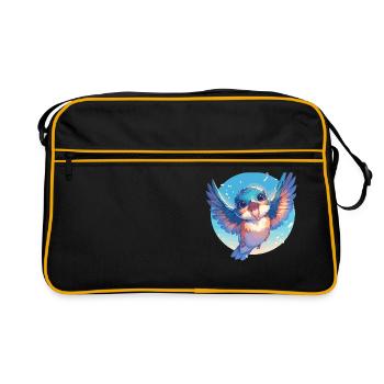 Martin-pêcheur Martin-pêcheur - Sac Retro - noir/or - Devant