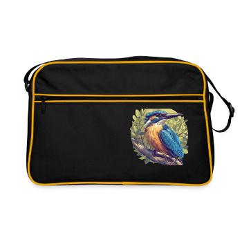 Martin-pêcheur Martin-pêcheur - Sac Retro - noir/or - Devant
