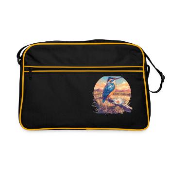 Martin-pêcheur Martin-pêcheur - Sac Retro - noir/or - Devant