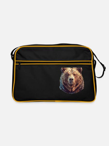 Kodiak Bear Kodiak Bear - Retro Bag - black/gold - Front