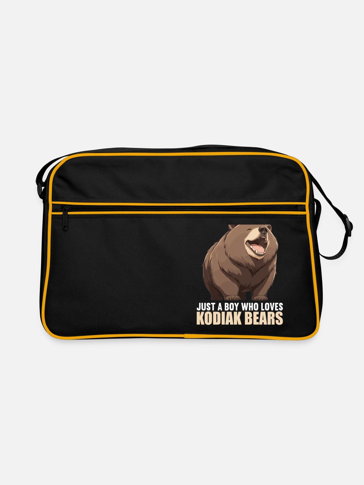 Kodiak Bear Kodiak Bear - Retro Bag - black/gold - Front