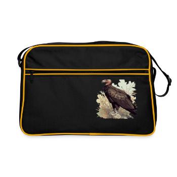 Vulture Geier - Retro Tasche - Schwarz/Gold - Vorne