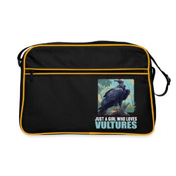 Vulture Geier - Retro Tasche - Schwarz/Gold - Vorne