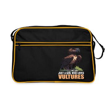 Vulture Geier - Retro Tasche - Schwarz/Gold - Vorne
