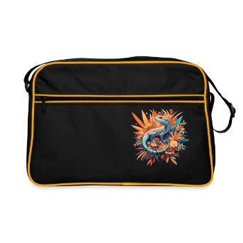 Lézards Lézard - Sac Retro - noir/or - Devant