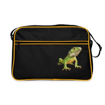 Lézards Lézard - Sac Retro - noir/or - Devant