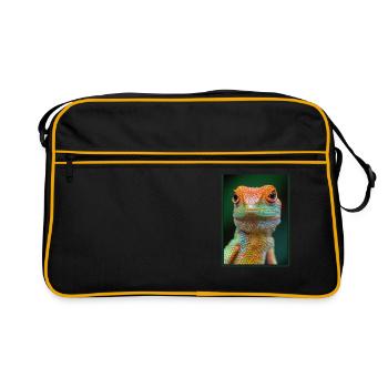 Lézards Lézard - Sac Retro - noir/or - Devant
