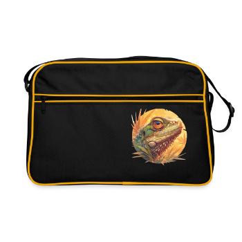 Lizards Lizard - Retro Bag - black/gold - Front