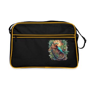 Lézards Lézard - Sac Retro - noir/or - Devant