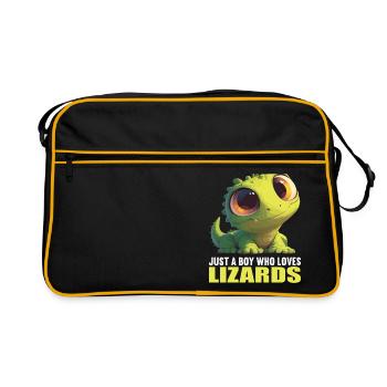 Lézards Lézard - Sac Retro - noir/or - Devant