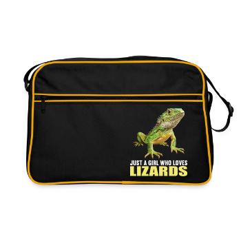 Lézards Lézard - Sac Retro - noir/or - Devant