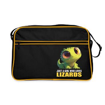 Lézards Lézard - Sac Retro - noir/or - Devant