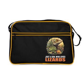 Lézards Lézard - Sac Retro - noir/or - Devant