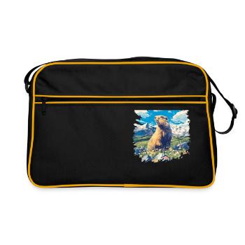 Marmots Groundhog - Retro Bag - black/gold - Front