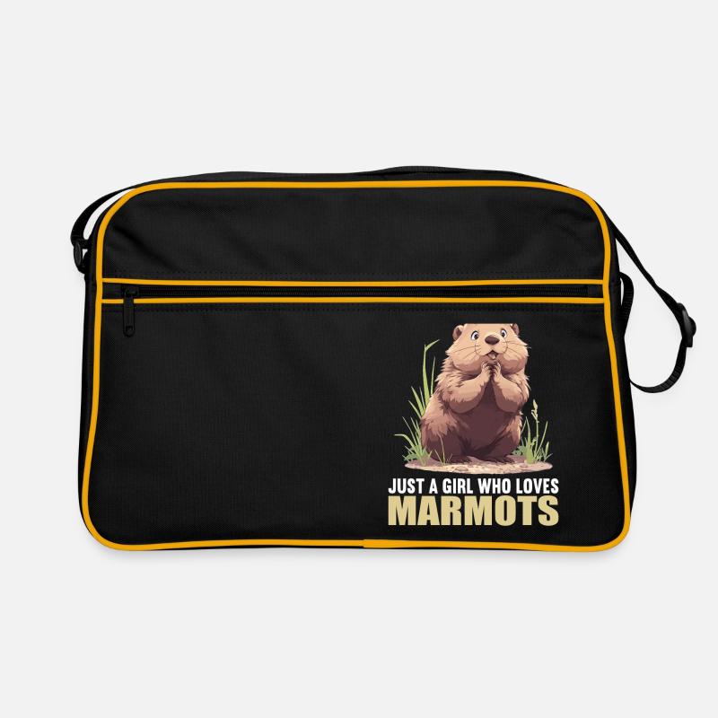 Marmottes Marmottes - Sac Retro - noir/or