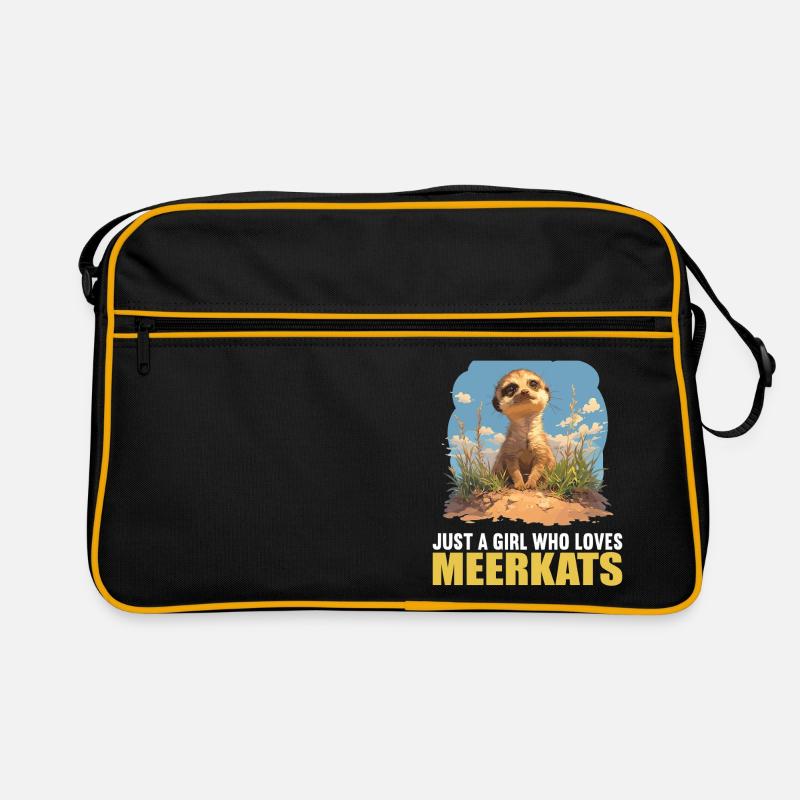 Meerkat Erdmännchen Retro Tasche
