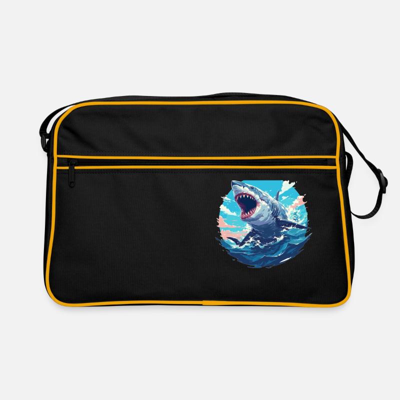 Grands requins blancs Grand requin blanc Sac Retro