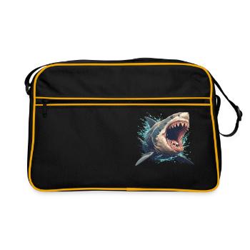 Great White Sharks Great White Shark - Retro Bag - black/gold - Front