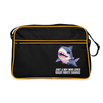 Great White Sharks Great White Shark - Retro Bag - black/gold - Front