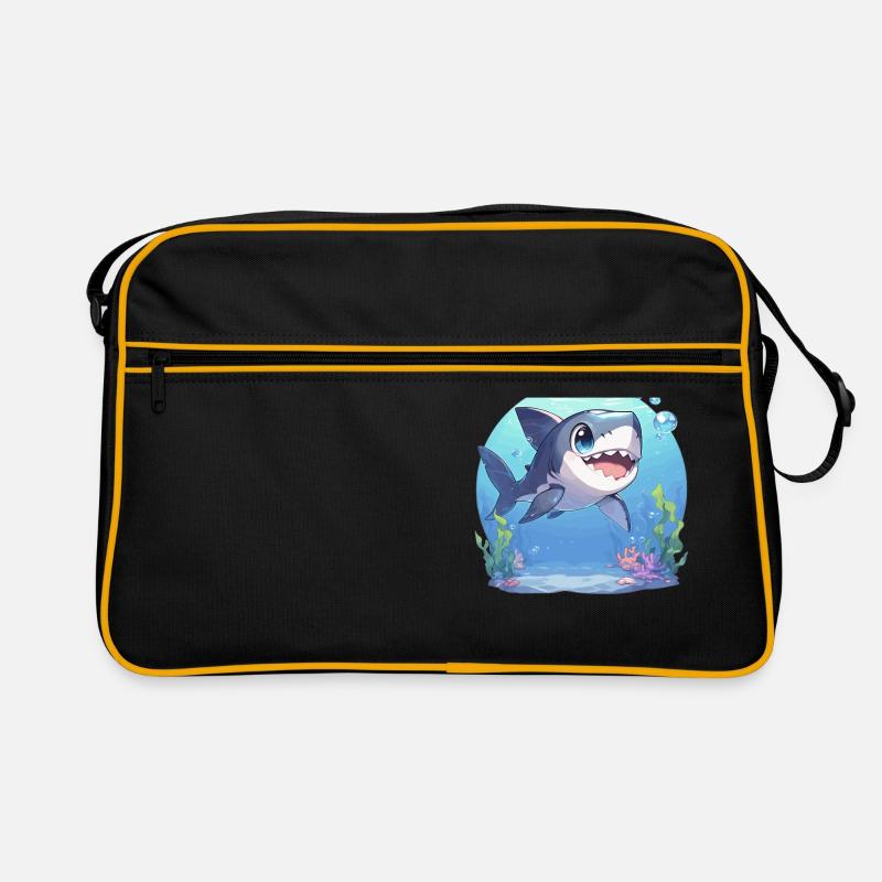 Requins Requin - Sac Retro - noir/or