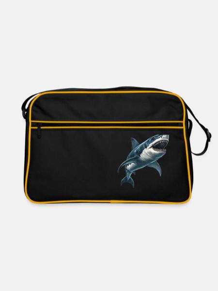Haie Hai - Retro Tasche - Schwarz/Gold - Vorne
