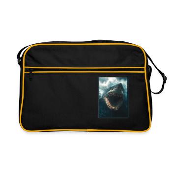 Haie Hai - Retro Tasche - Schwarz/Gold - Vorne