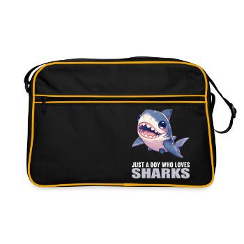 Haie Hai - Retro Tasche - Schwarz/Gold - Vorne