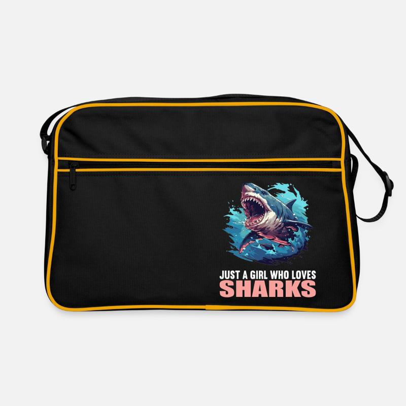 Requins Requin - Sac Retro - noir/or