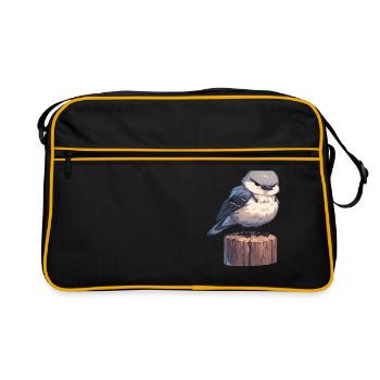 Oiseaux moqueurs Oiseaux moqueurs - Sac Retro - noir/or - Devant