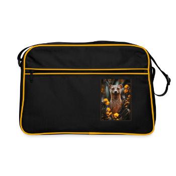 La mangouste de mangouste - Sac Retro - noir/or - Devant