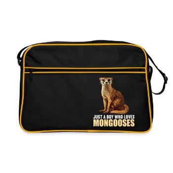 La mangouste de mangouste - Sac Retro - noir/or - Devant