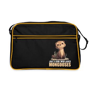 La mangouste de mangouste - Sac Retro - noir/or - Devant
