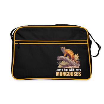 La mangouste de mangouste - Sac Retro - noir/or - Devant