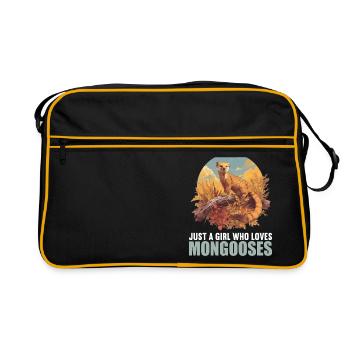 La mangouste de mangouste - Sac Retro - noir/or - Devant
