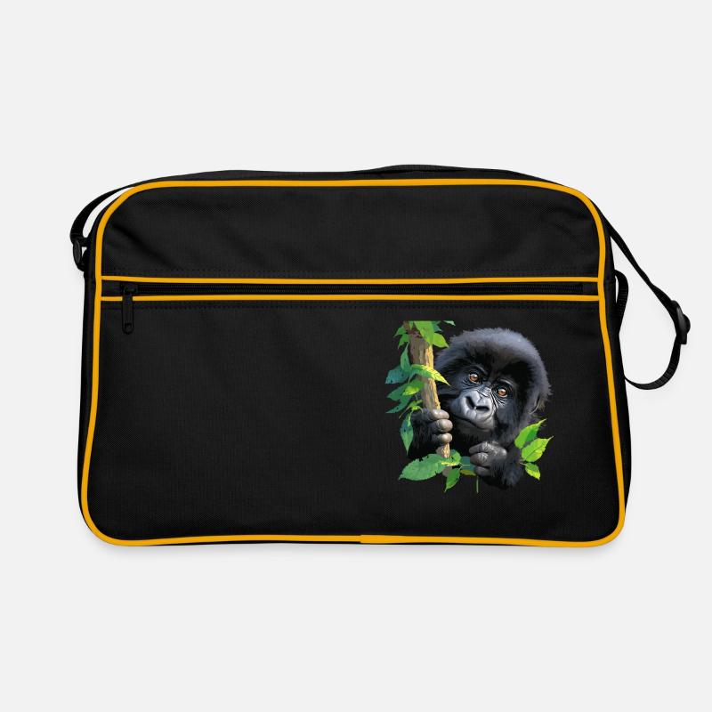 Mountain gorillas Mountain gorilla Retro Bag