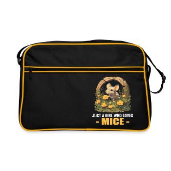 Mice Mouse - Retro Bag - black/gold - Front