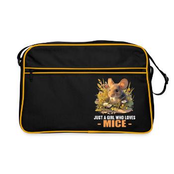 Mice Mouse - Retro Bag - black/gold - Front