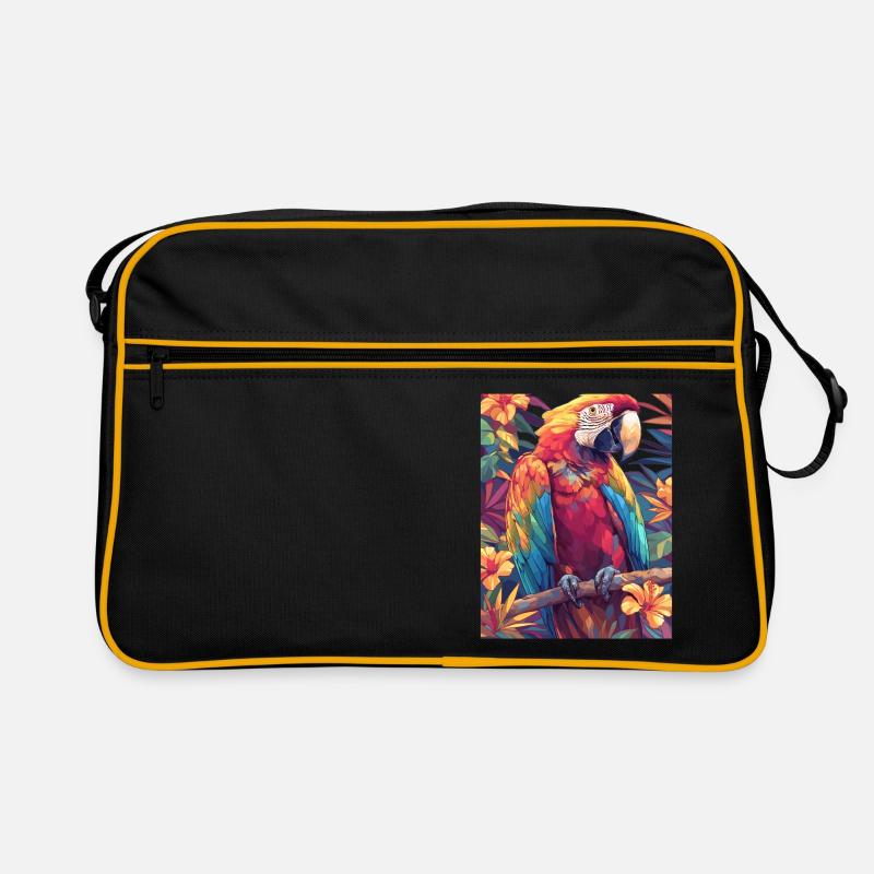 Perroquet Perroquet Perroquet Sac Retro