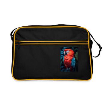 Perroquet Perroquet Perroquet - Sac Retro - noir/or - Devant