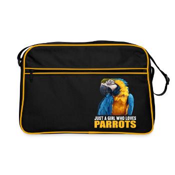 Perroquet Perroquet Perroquet - Sac Retro - noir/or - Devant