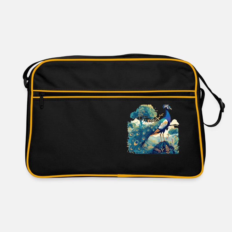 Pfaue Pfau Retro Tasche