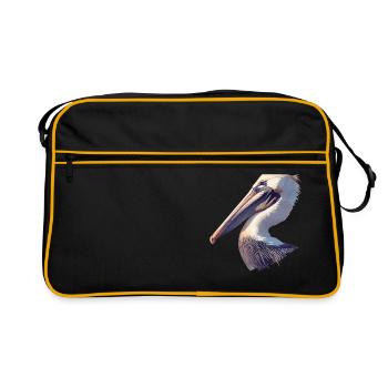Pelikane Pelikan - Retro Tasche - Schwarz/Gold - Vorne